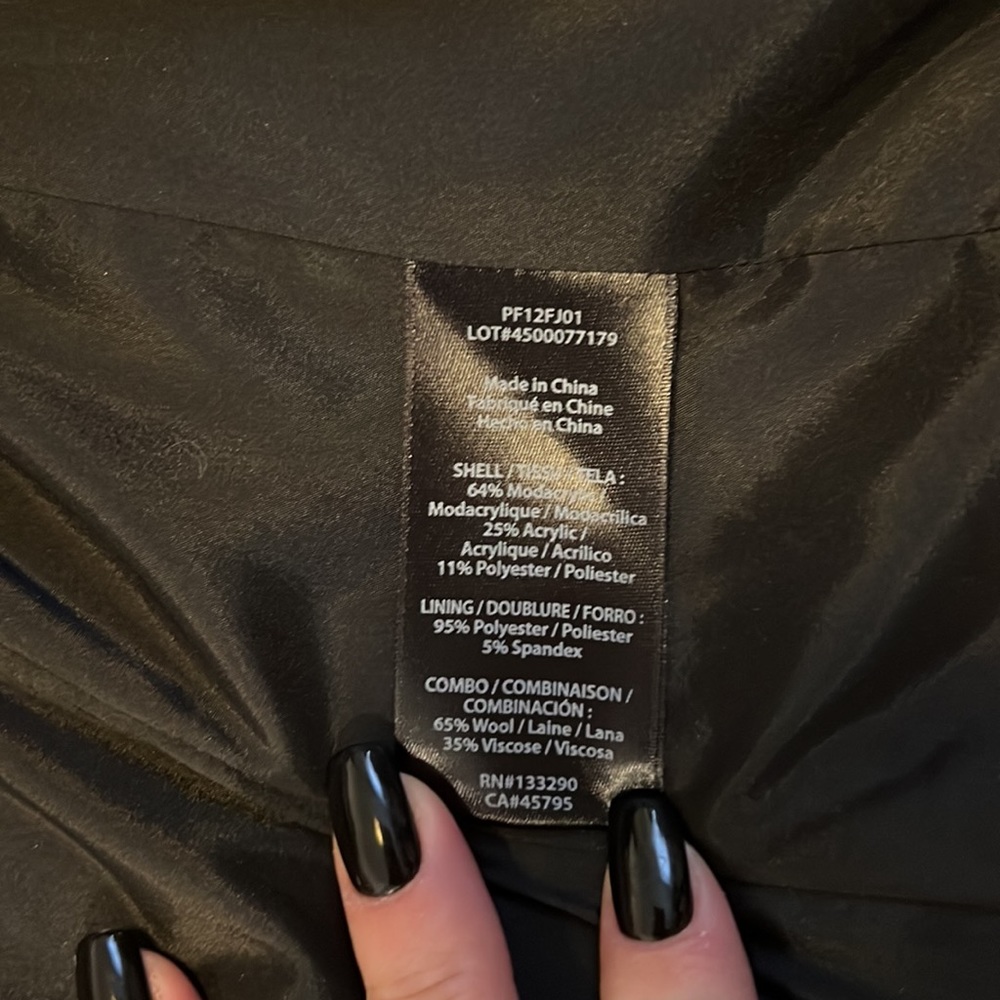 Rachel Zoe fur jacket. Size 0 - Picture 4 of 10